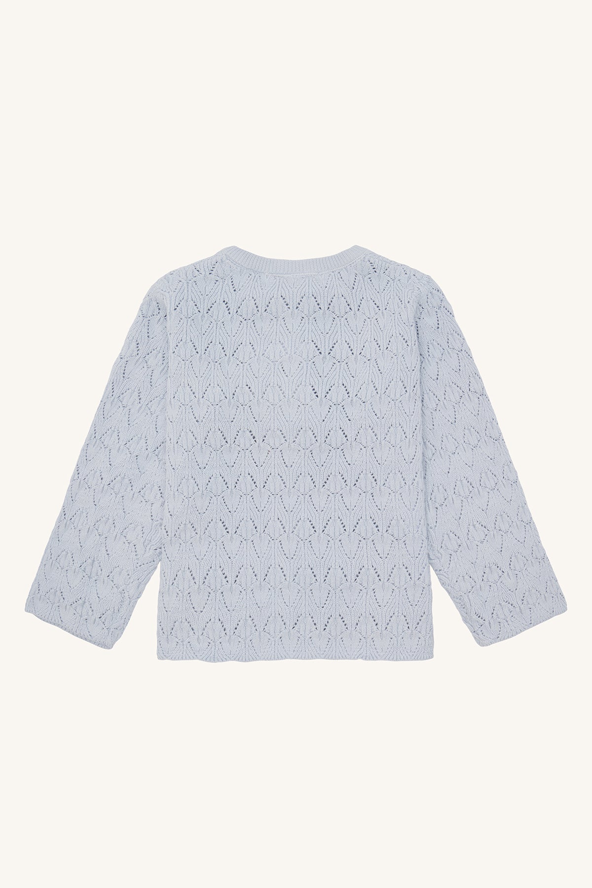 Hust & Claire Strickjacke "Cilja" Winter Sky mit Lochmuster