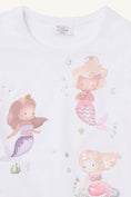 Bild in Galerie-Betrachter laden, Hust & Claire T-Shirt "Alma" White mit Meerjungfrauen Motiv
