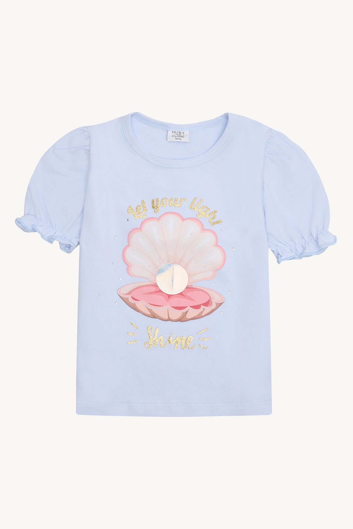 Hust & Claire T-Shirt "Alma" White mit Muschel Motiv