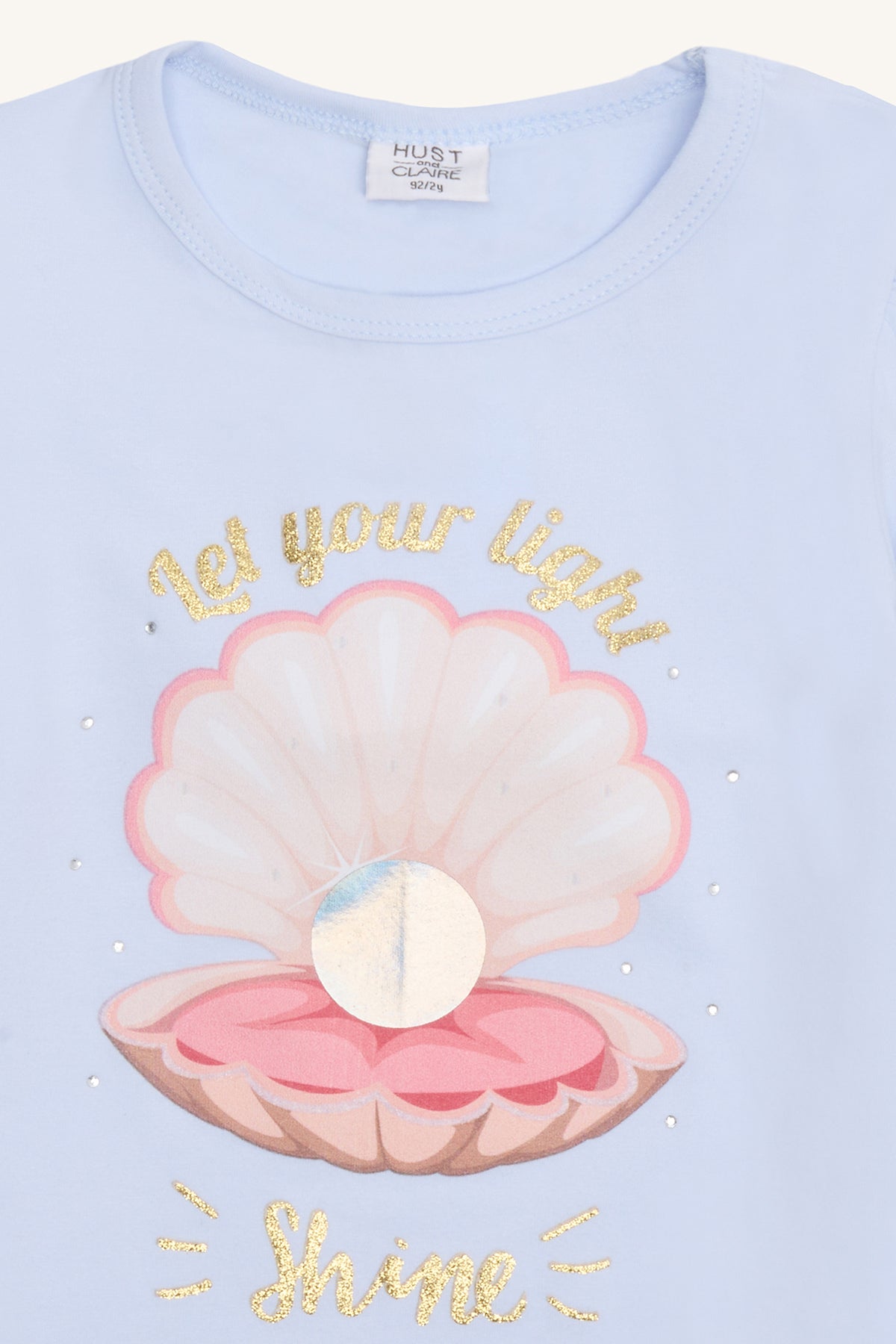 Hust & Claire T-Shirt "Alma" White mit Muschel Motiv