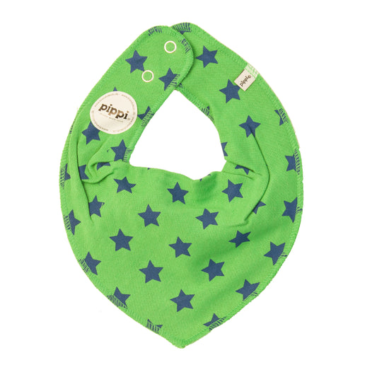 Pippi "Bandana" mit Sternen - Grün/Blau