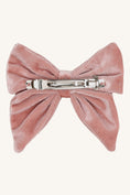 Bild in Galerie-Betrachter laden, Hust & Claire "Haarclip Farhin" Velour Bow - Adobe Rose
