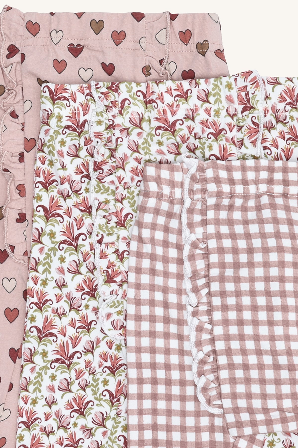 Hust & Claire "Leggings Liva" 3er Pack - Adobe Rose