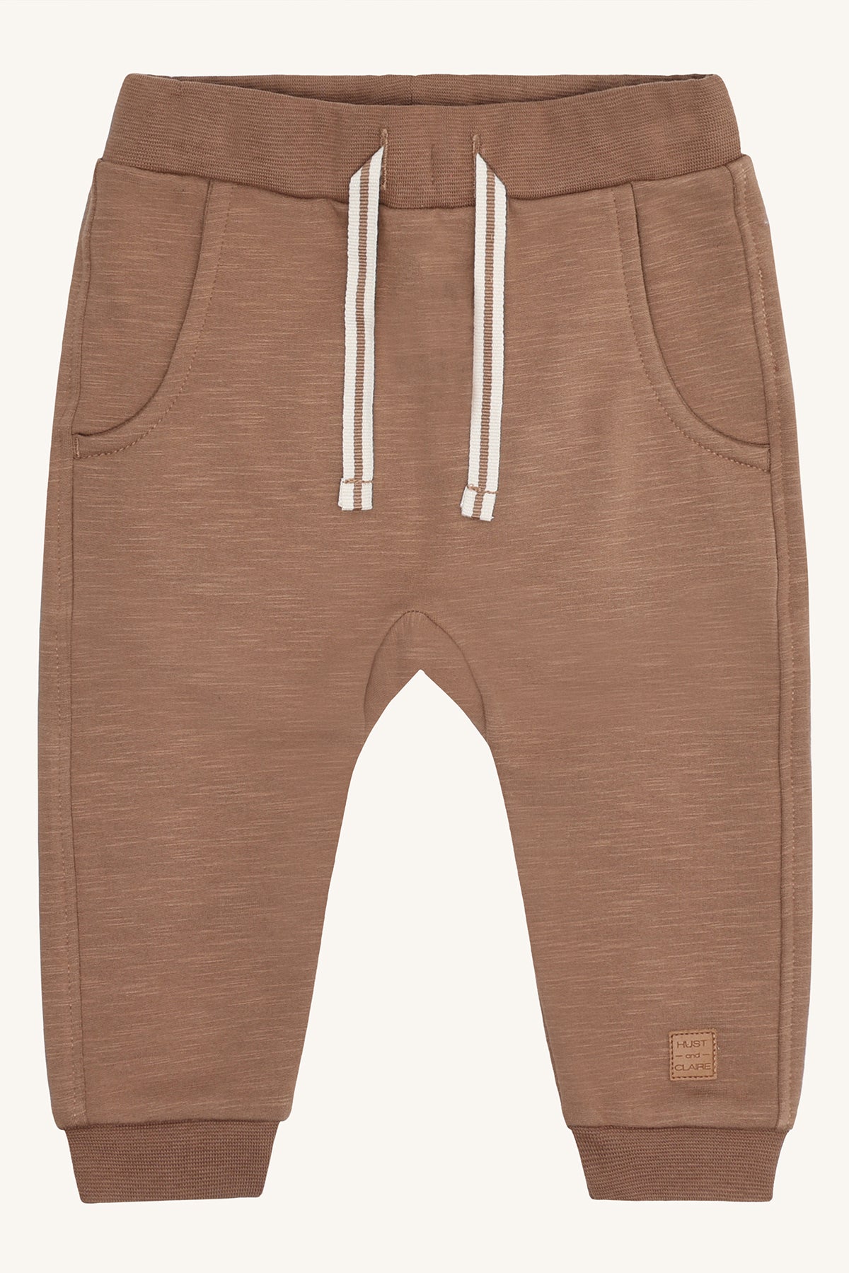 Hust & Claire "Jogginghose Georgey Solid Brushed" - Coca Mocha