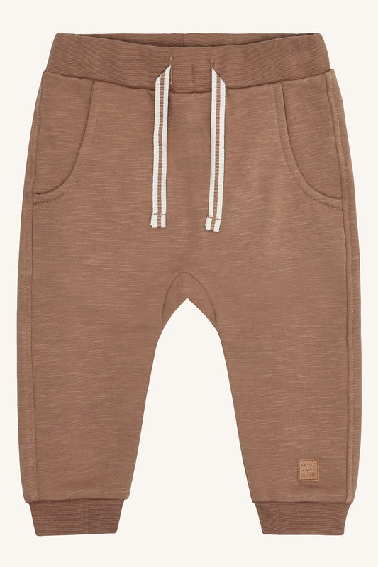 Hust & Claire "Jogginghose Georgey Solid Brushed" - Coca Mocha