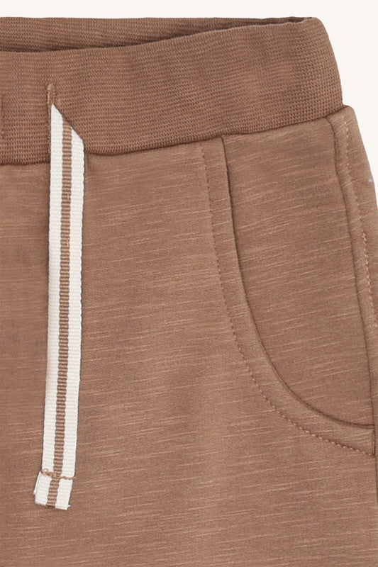 Hust & Claire "Jogginghose Georgey Solid Brushed" - Coca Mocha