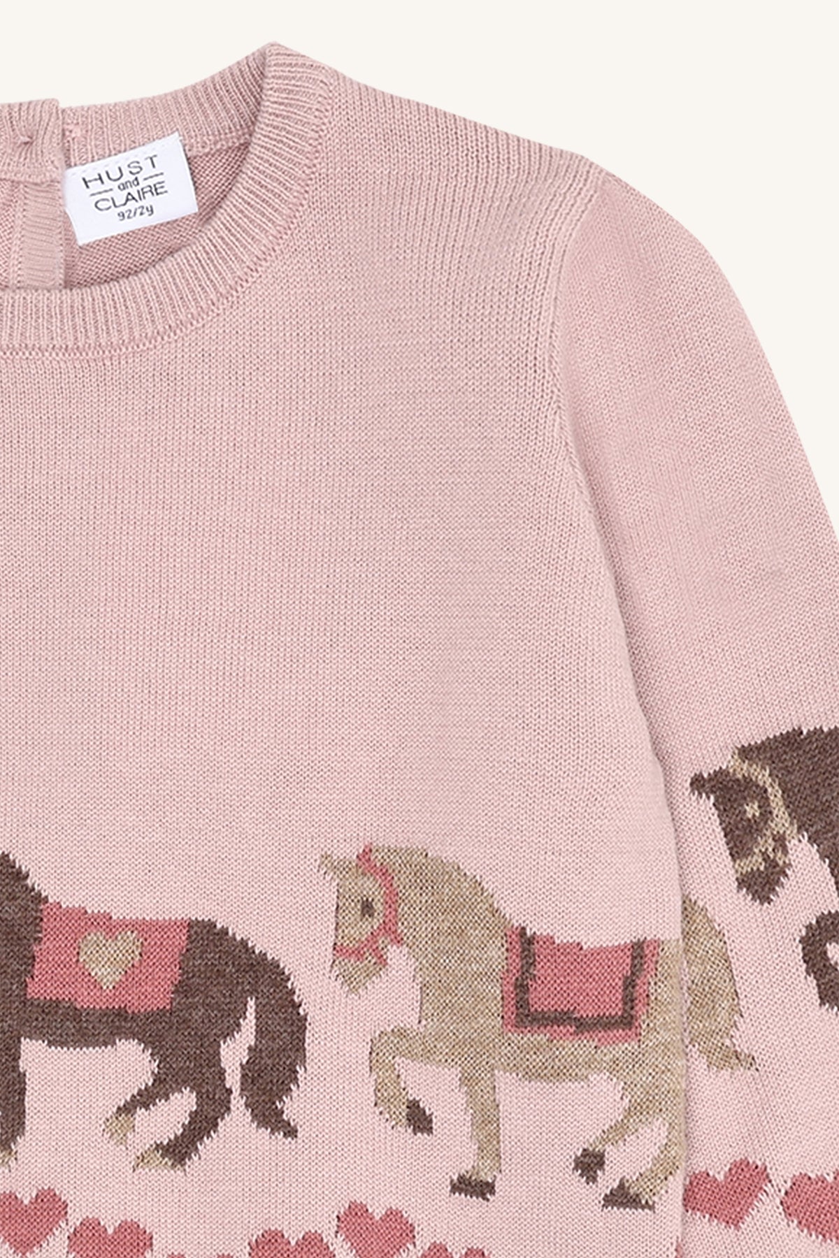 Hust & Claire "Pullover Pani Horse" - Adobe Rose