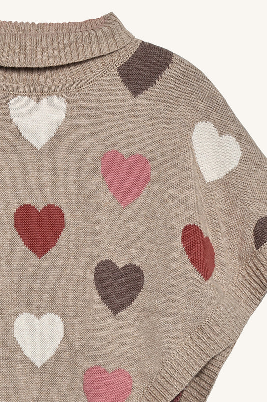 Hust & Claire "Poncho Pinja Hearts" - Bisquit