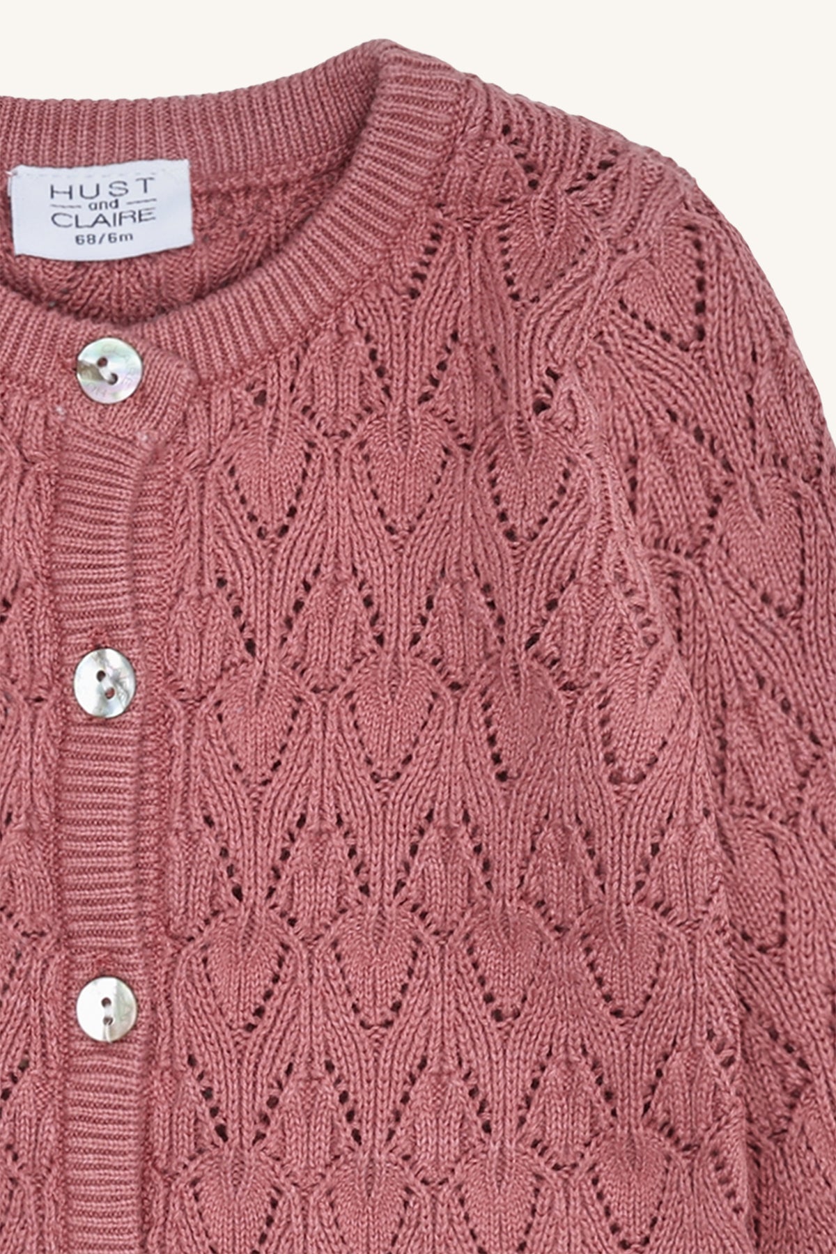 Hust & Claire "Strickjacke Cilja" - Dry rose