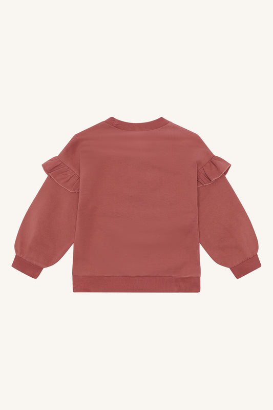 Hust & Claire "Sweatshirt Sicilia Magic" mit Rüschen - Dry Rose