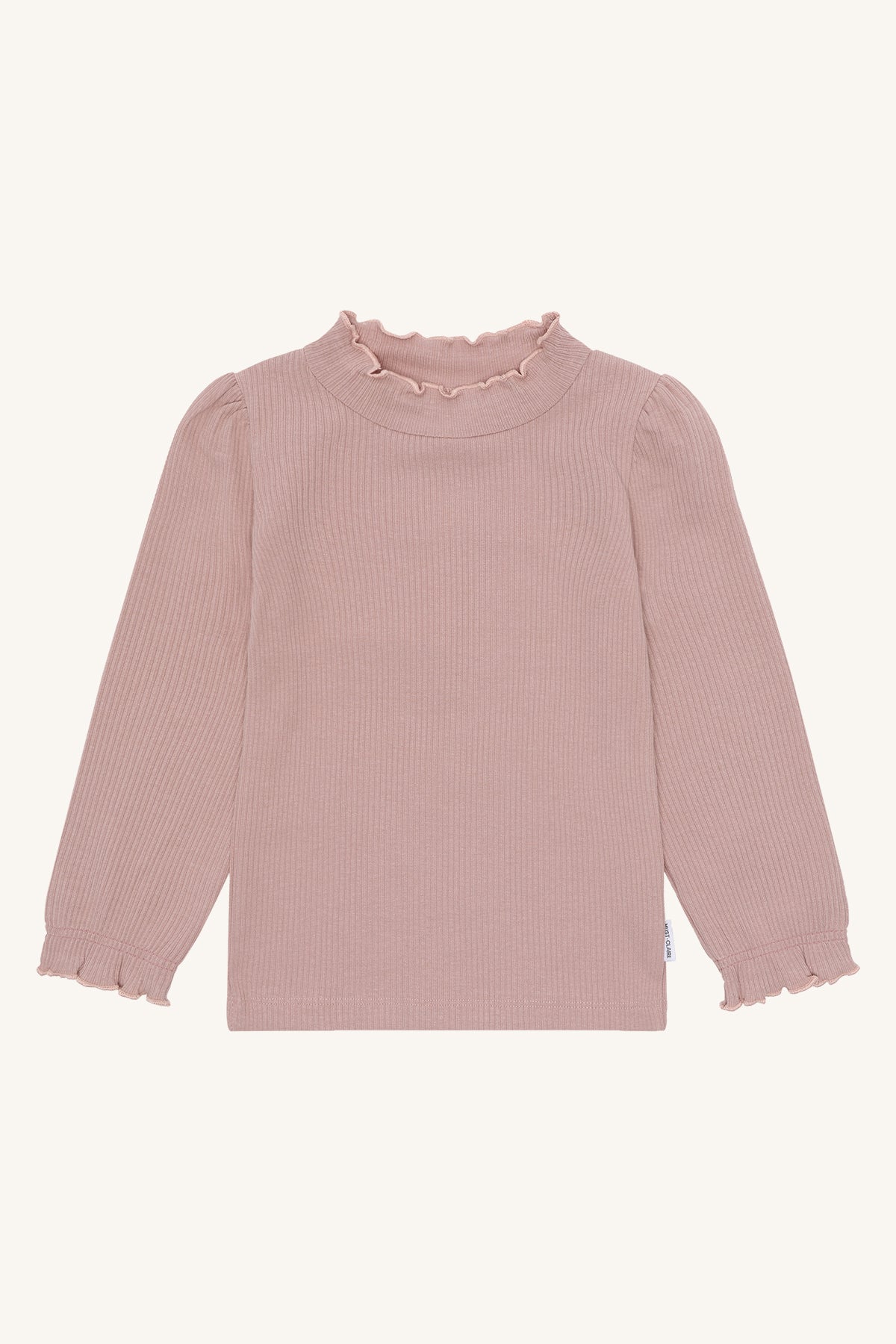 Hust & Claire "T-Shirt langarm Amma Solid" - Adobe Rose