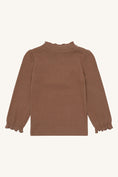 Bild in Galerie-Betrachter laden, Hust & Claire "T-Shirt langarm Amma Solid" - Coca Mocha
