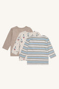 Bild in Galerie-Betrachter laden, Hust & Claire "T-Shirts langarm Albert Rocket" 3er Pack - Wheat Melange
