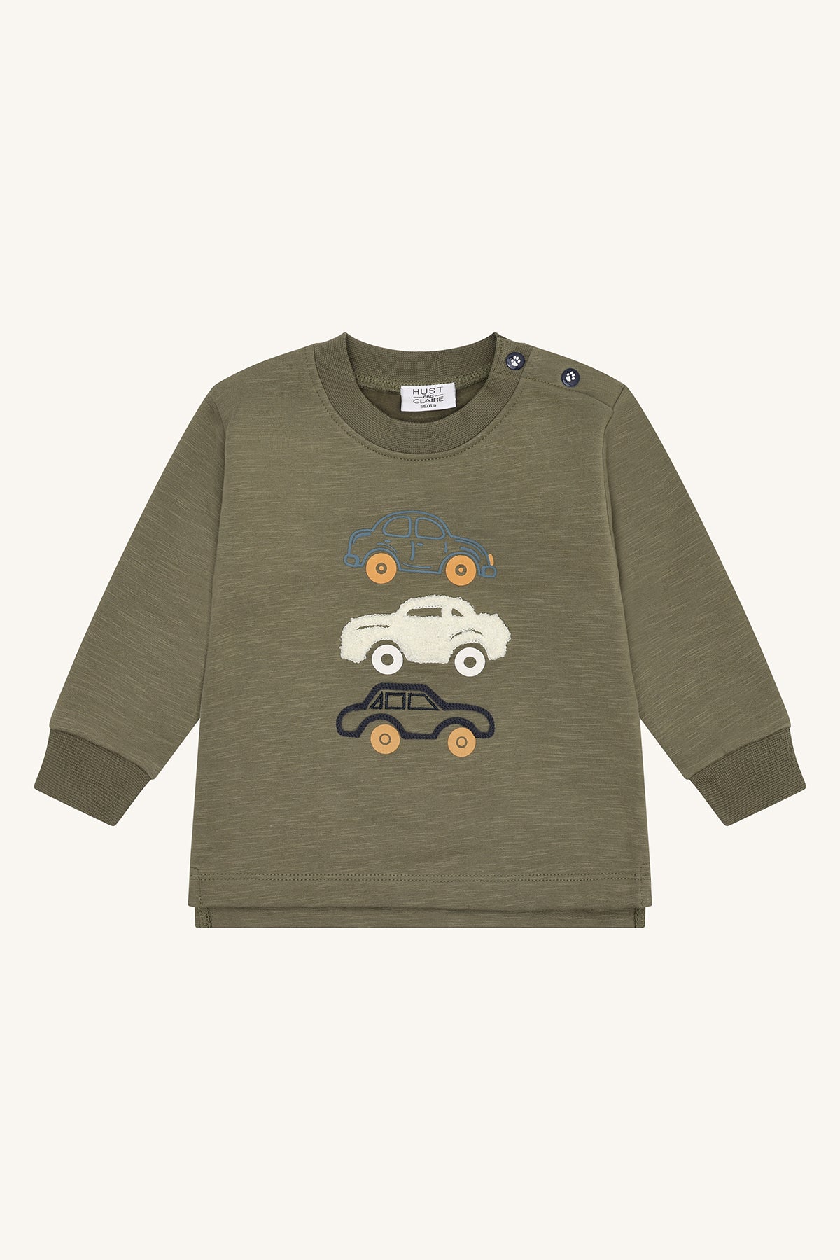 Hust & Claire "Sweatshirt Sofus Loop Cars" - Turtle