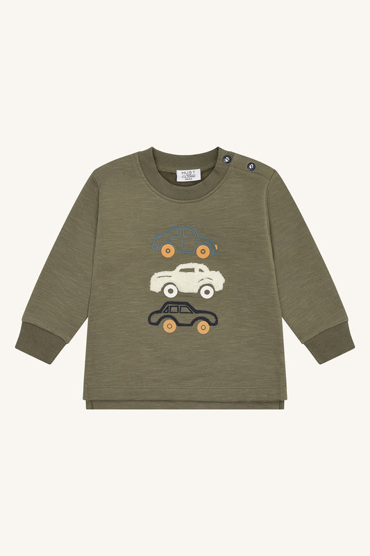 Hust & Claire "Sweatshirt Sofus Loop Cars" - Turtle