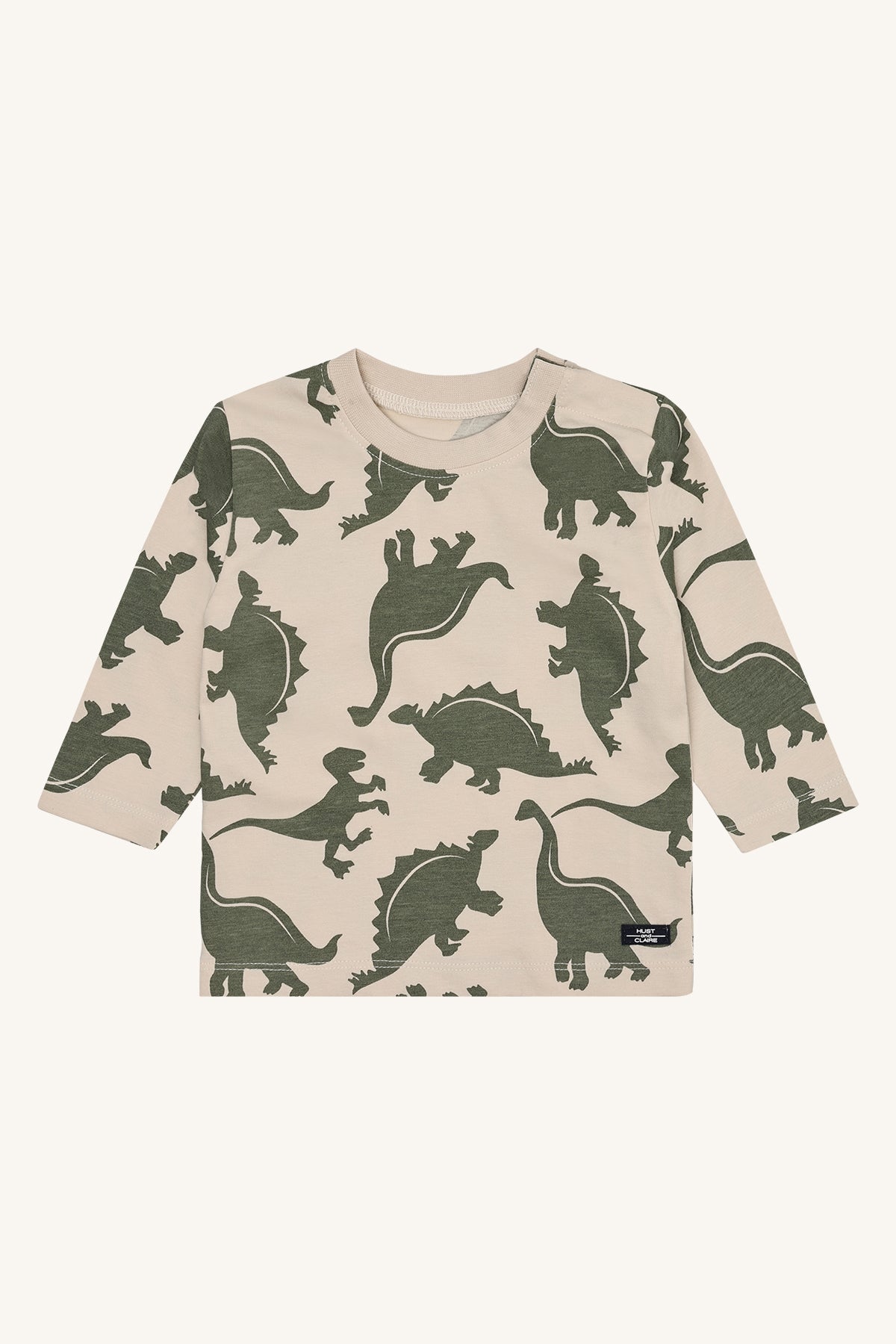 Hust & Claire "T-Shirt langarm Anton Dinos" - French Oak