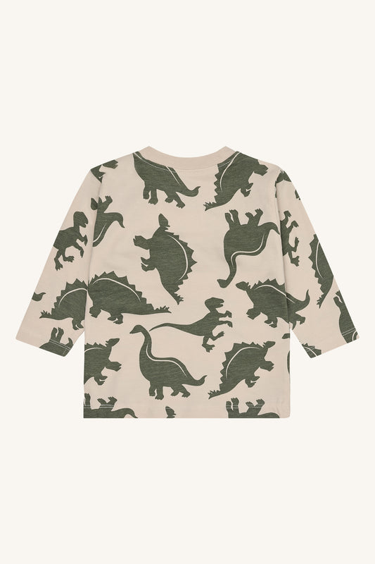 Hust & Claire "T-Shirt langarm Anton Dinos" - French Oak