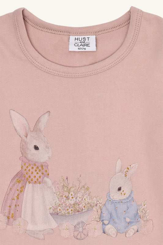 Hust & Claire "T-Shirt langarm Alma" - Adobe Rose