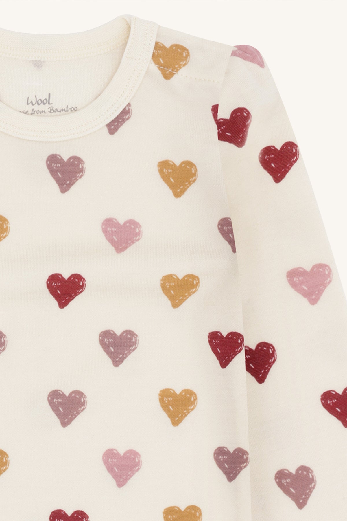 Hust & Claire "Body langarm Baloo Herzchen" - Off White