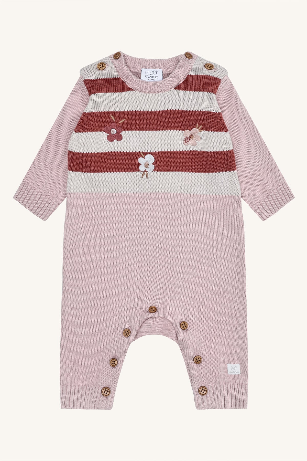 Hust & Claire "Strick-Overall Mill Knit play" - Adobe Rose