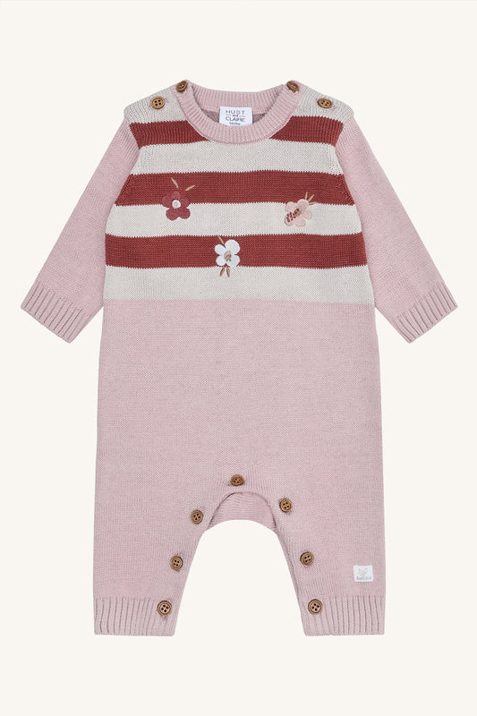 Hust & Claire "Strick-Overall Mill Knit play" - Adobe Rose