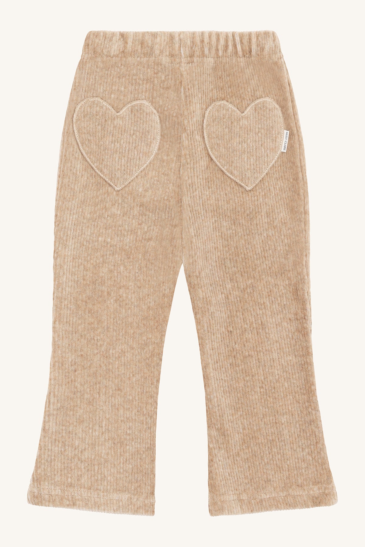 Hust & Claire " Velour-Hose Thilde solid" - Bisquit