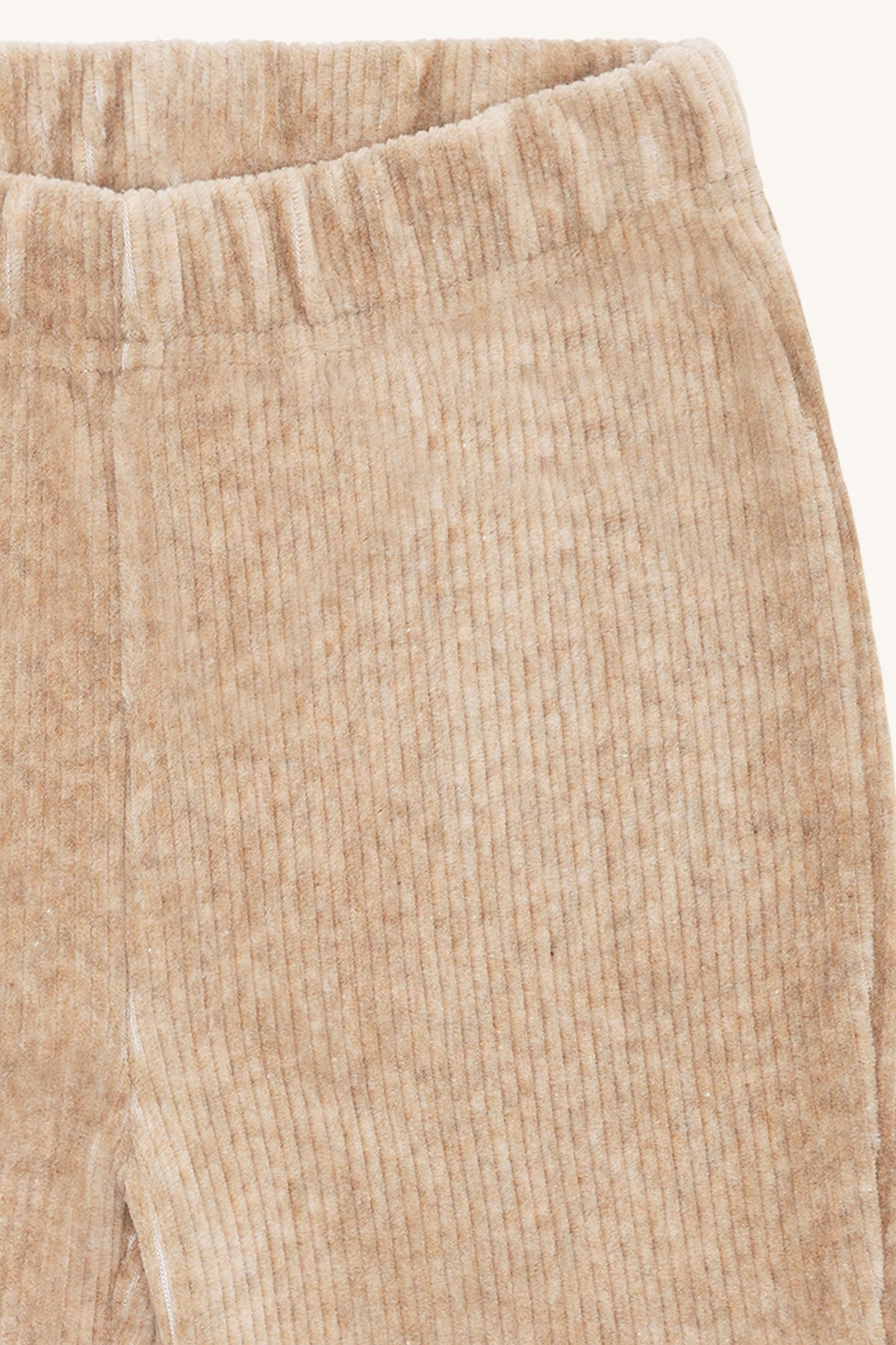 Hust & Claire " Velour-Hose Thilde solid" - Bisquit