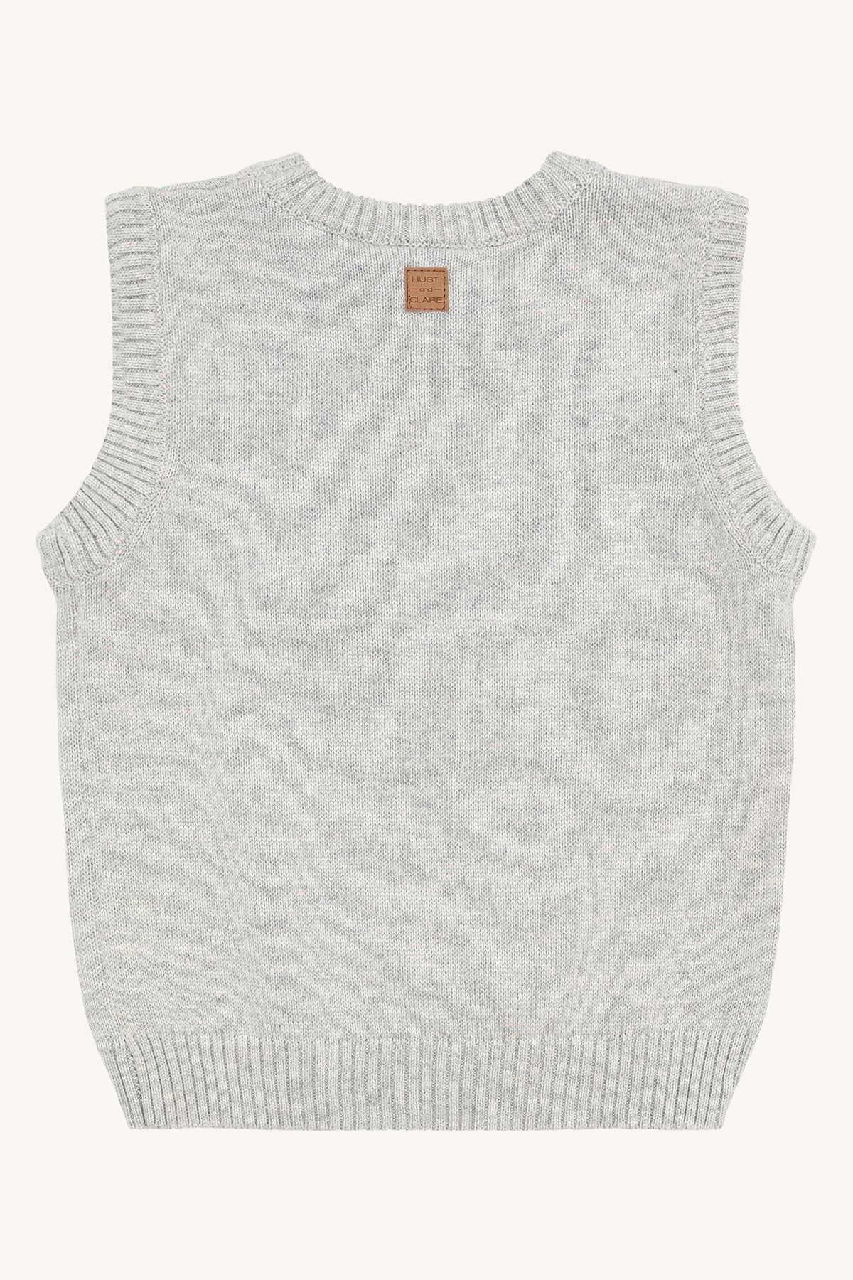 Hust & Claire "Pullunder" - Soft Grey Melange