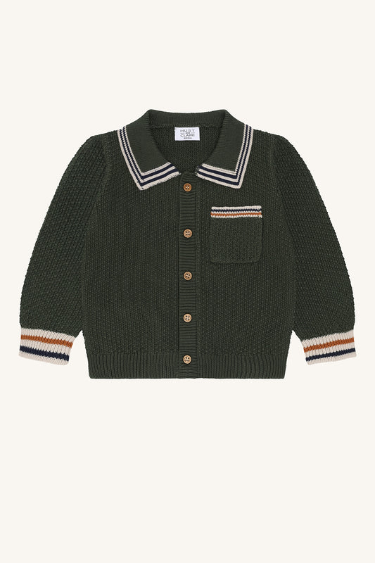 Hust & Claire "Strickjacke Charli" - Deep Ivy