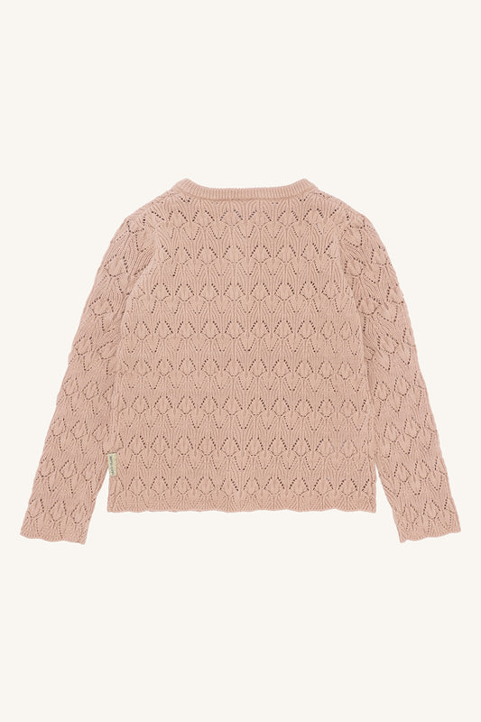 Hust & Claire "Strickjacke Cilja Pointelle" - Rugby Tan