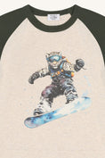 Bild in Galerie-Betrachter laden, Hust & Claire "T-Shirt langarm Anton Snowboard" - Wheat Melange
