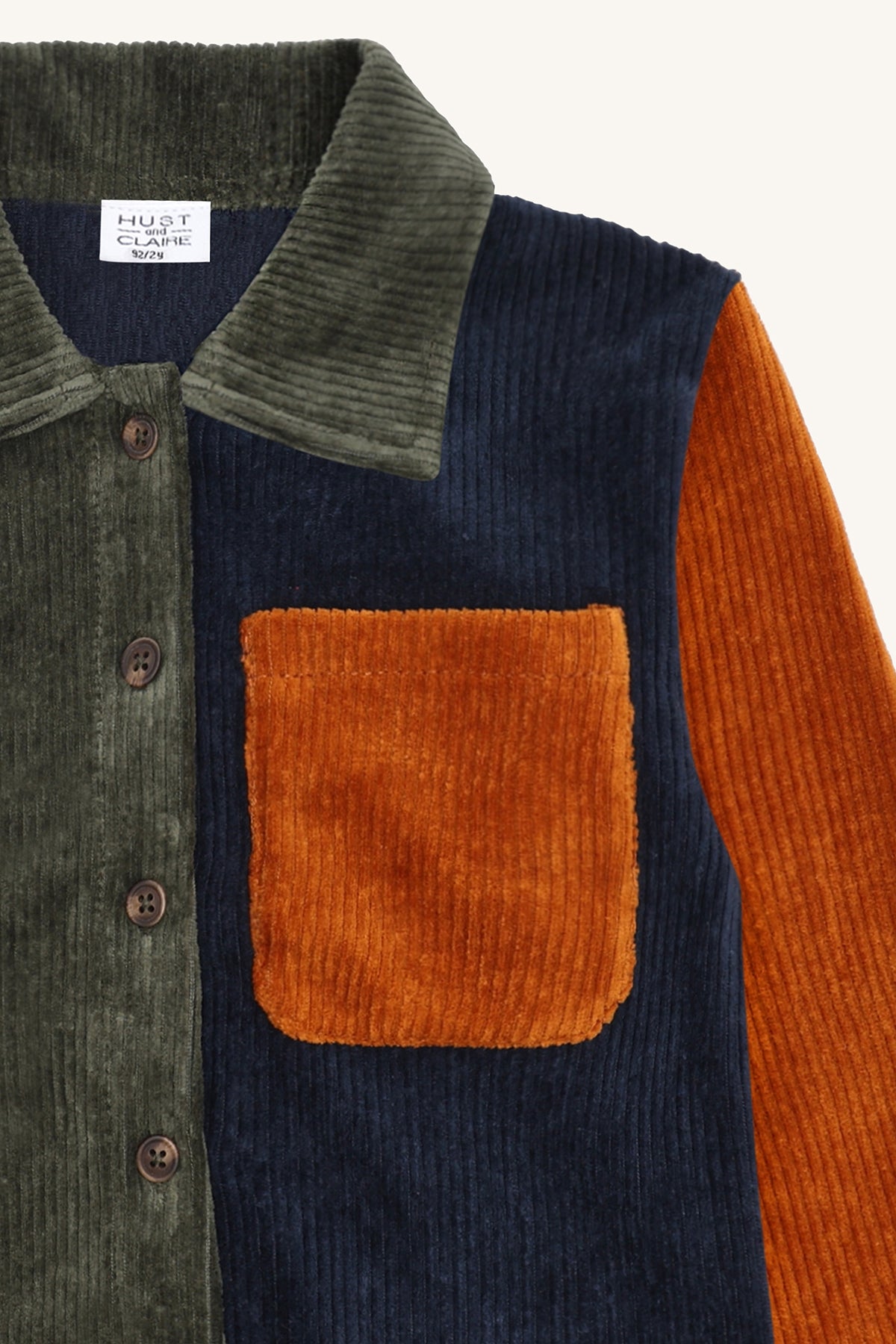 Hust & Claire "Velour-Hemd Ravn" - Deep Ivy