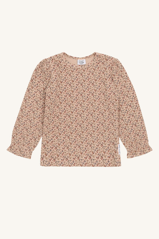 Hust & Claire "T-Shirt langarm Alma Little Rose" - Rugby Tan