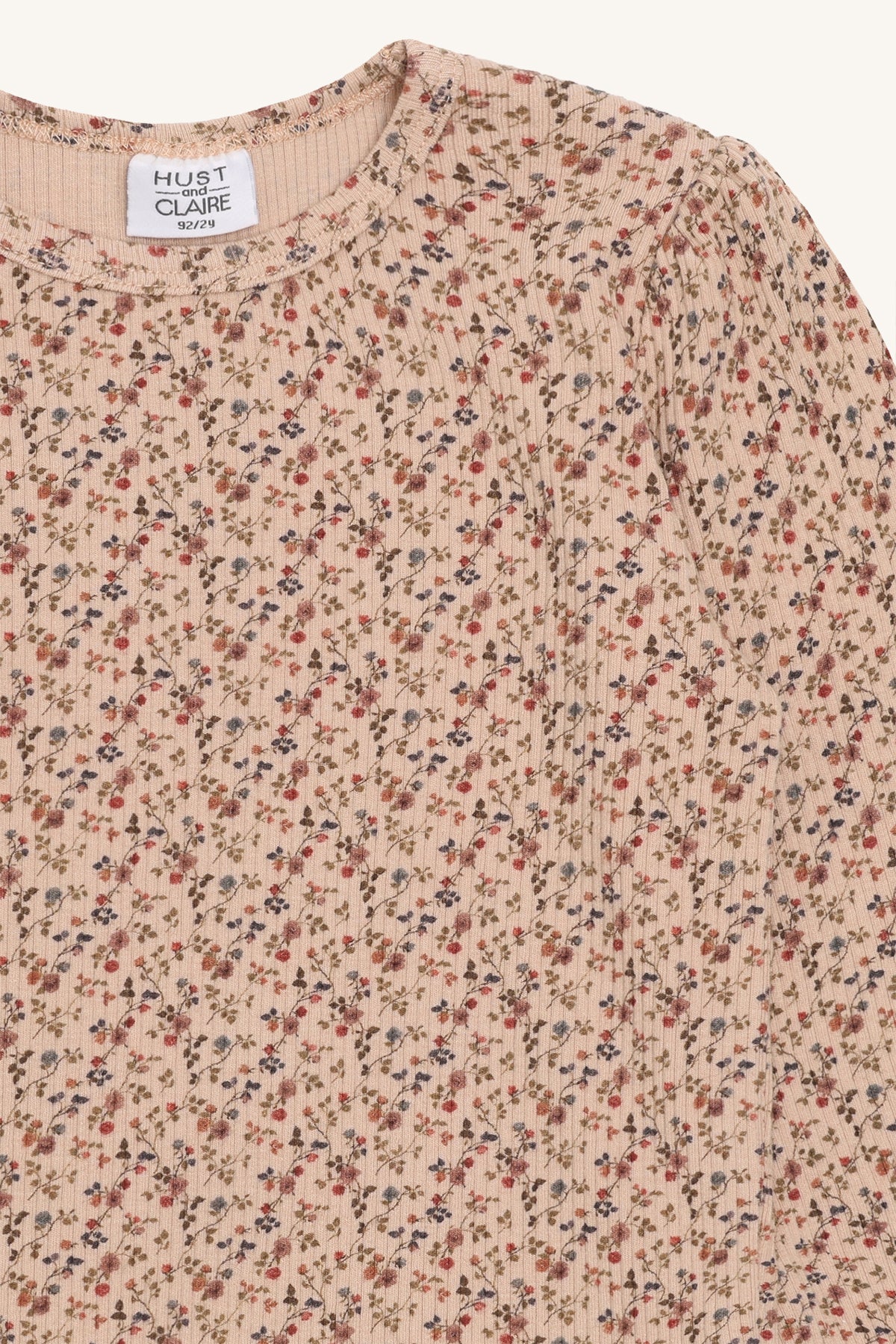 Hust & Claire "T-Shirt langarm Alma Little Rose" - Rugby Tan
