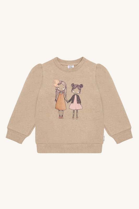 Hust & Claire "Sweatshirt Sicillia Frienship" - Bisquit
