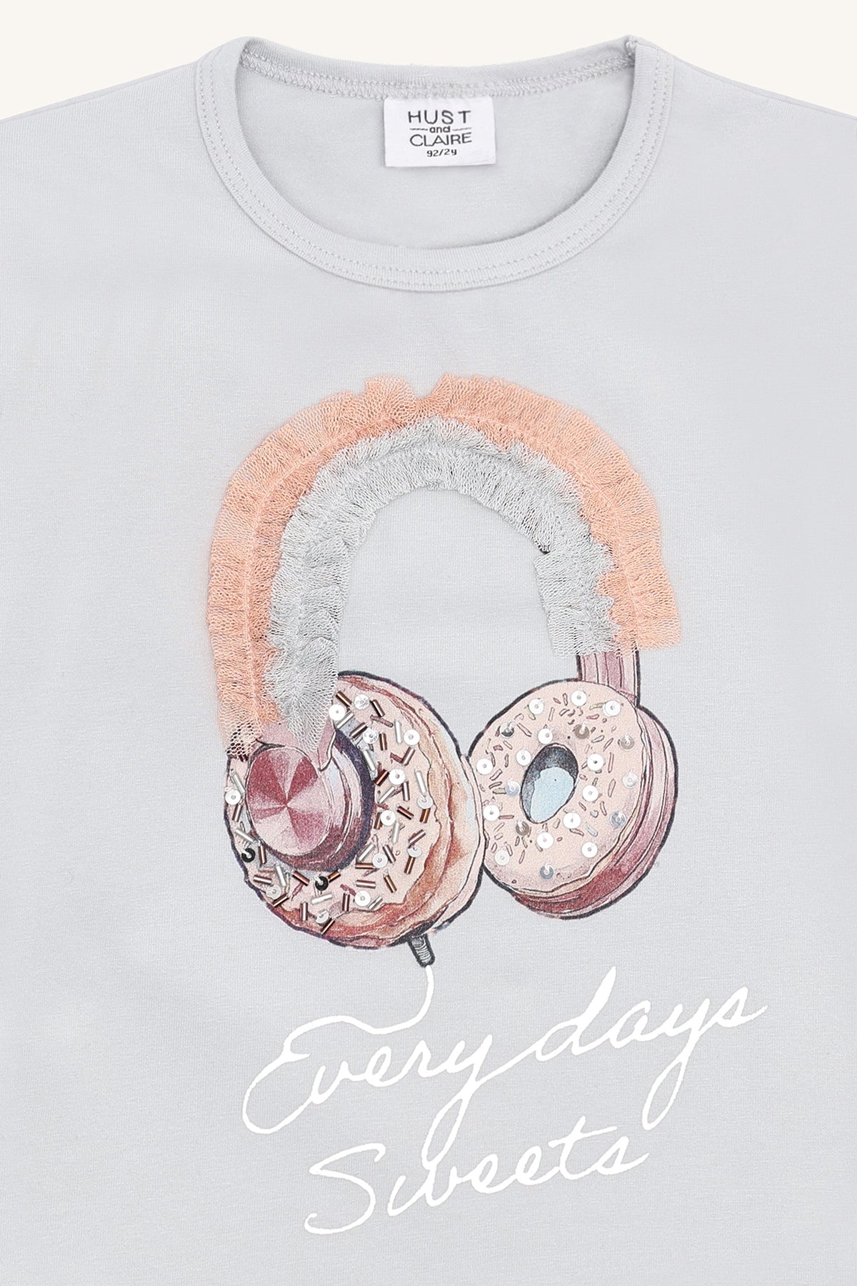 Hust & Claire "T-Shirt langarm Alma" - Light blue