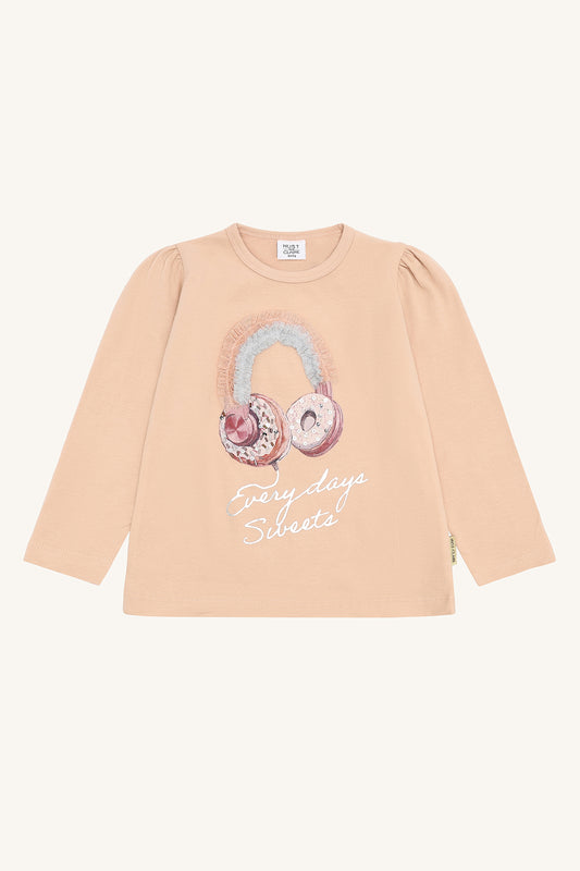 Hust & Claire "T-Shirt langarm Alma" - Rugby Tan