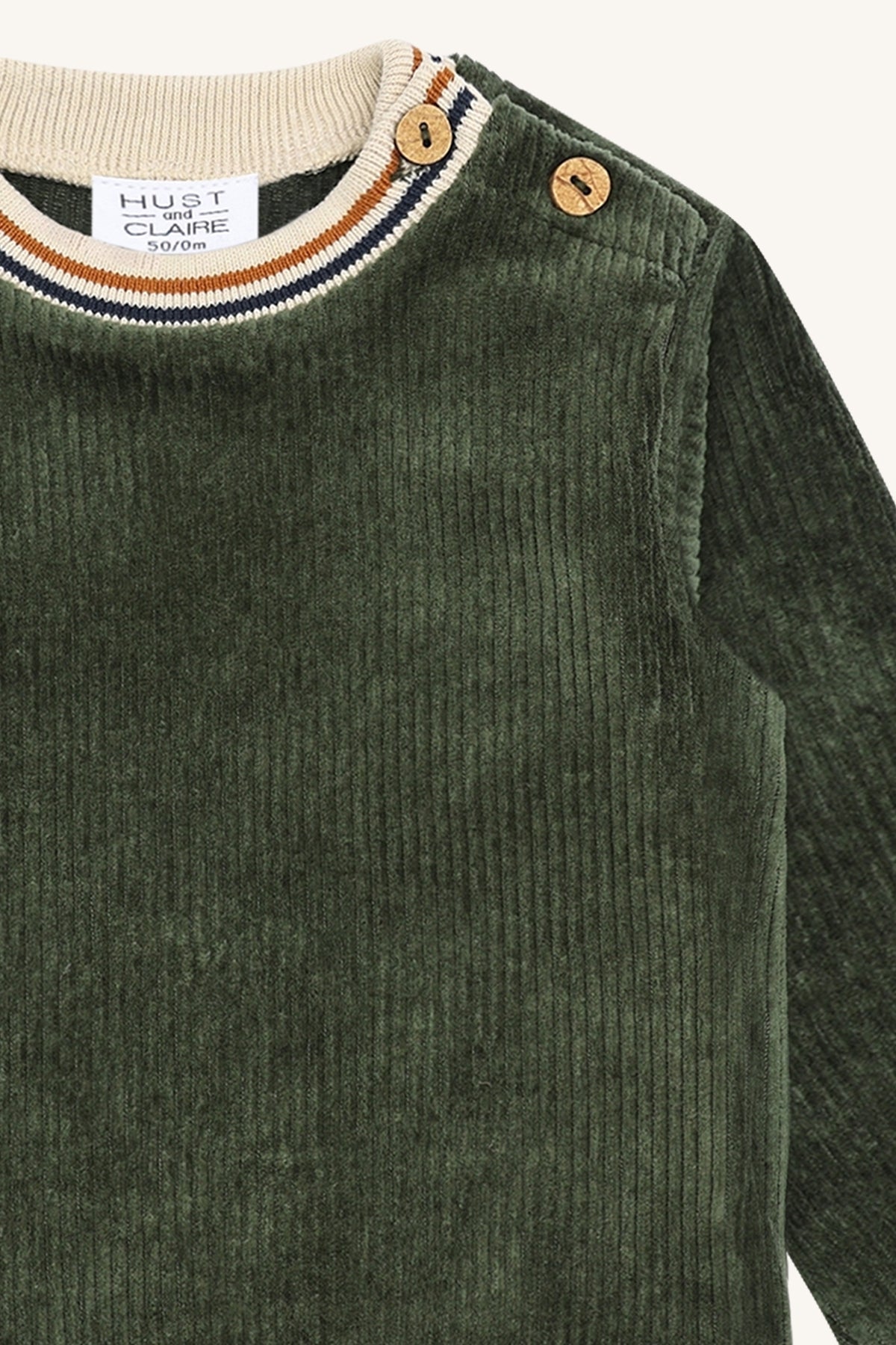 Hust & Claire "Velour Sweatshirt Sofus" - Deep Ivy