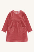 Bild in Galerie-Betrachter laden, Hust & Claire "Velour-Kleid Donna solid" - Dry rose
