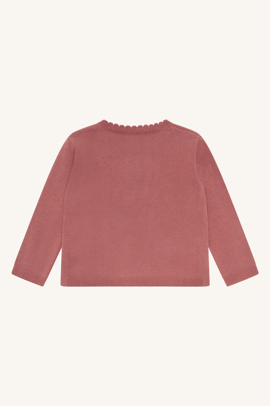 Hust & Claire "Pullover" mit Stickerei - Dry Rose