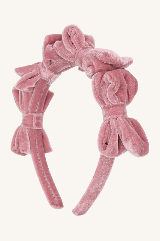 Hust & Claire "Haarreif" mit Schleifen - Dusty Rose