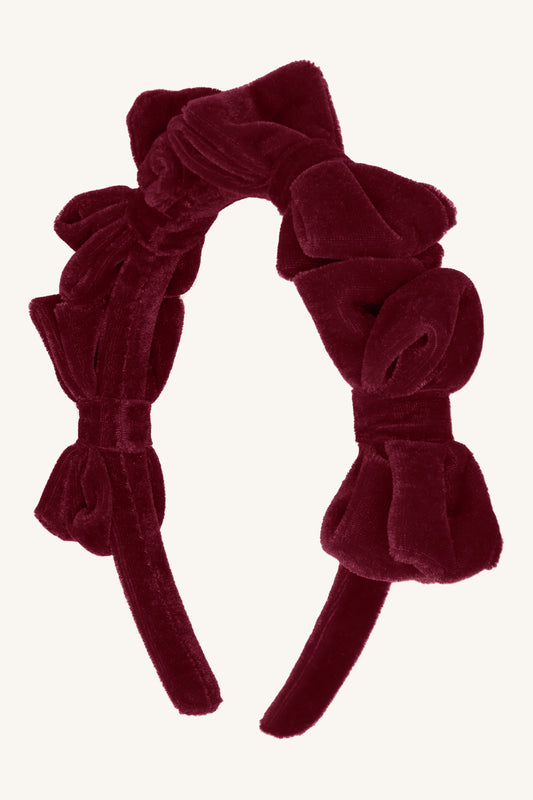 Hust & Claire "Haarreif" mit Schleifen - Teaberry