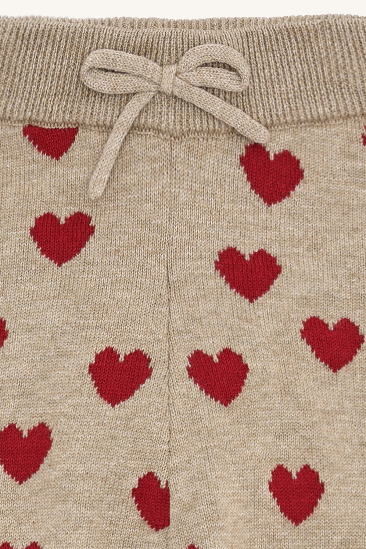 Hust & Claire "Strickhose" mit Herzchen - Biscuit