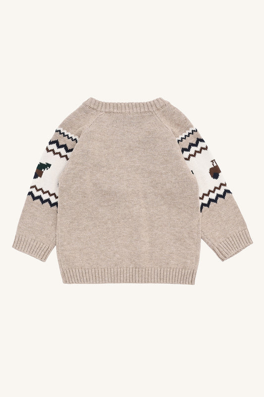 Hust & Claire "Strickpullover" - Beige Melange