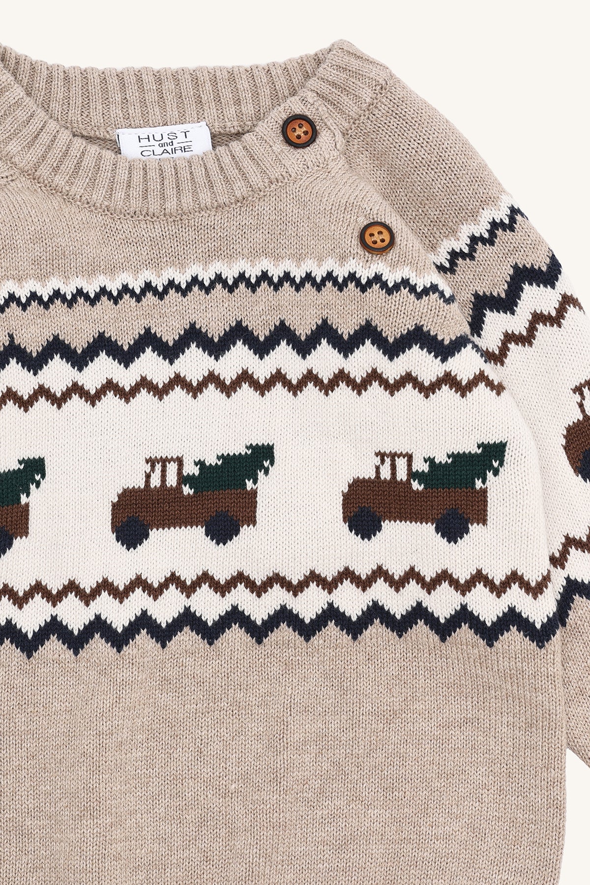 Hust & Claire "Strickpullover" - Beige Melange