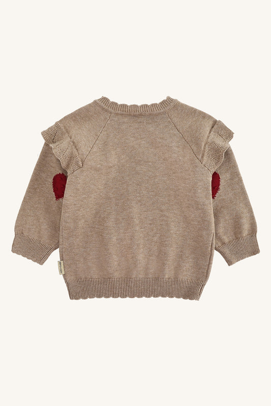 Hust & Claire "Pullover" mit Herz - Biscuit