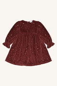 Bild in Galerie-Betrachter laden, Hust & Claire "Samtkleid" mit Herzchen - New Maroon
