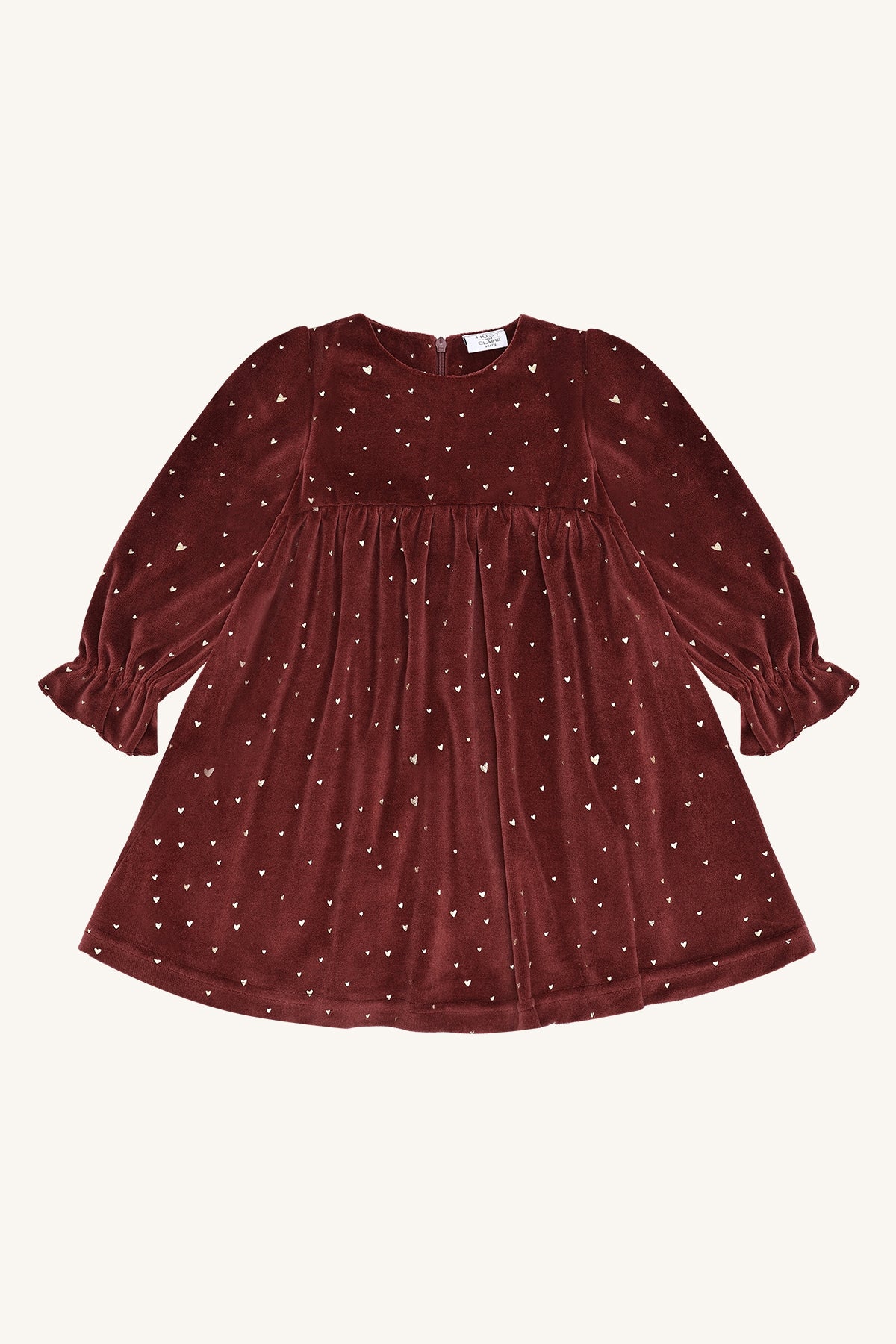 Hust & Claire "Samtkleid" mit Herzchen - New Maroon