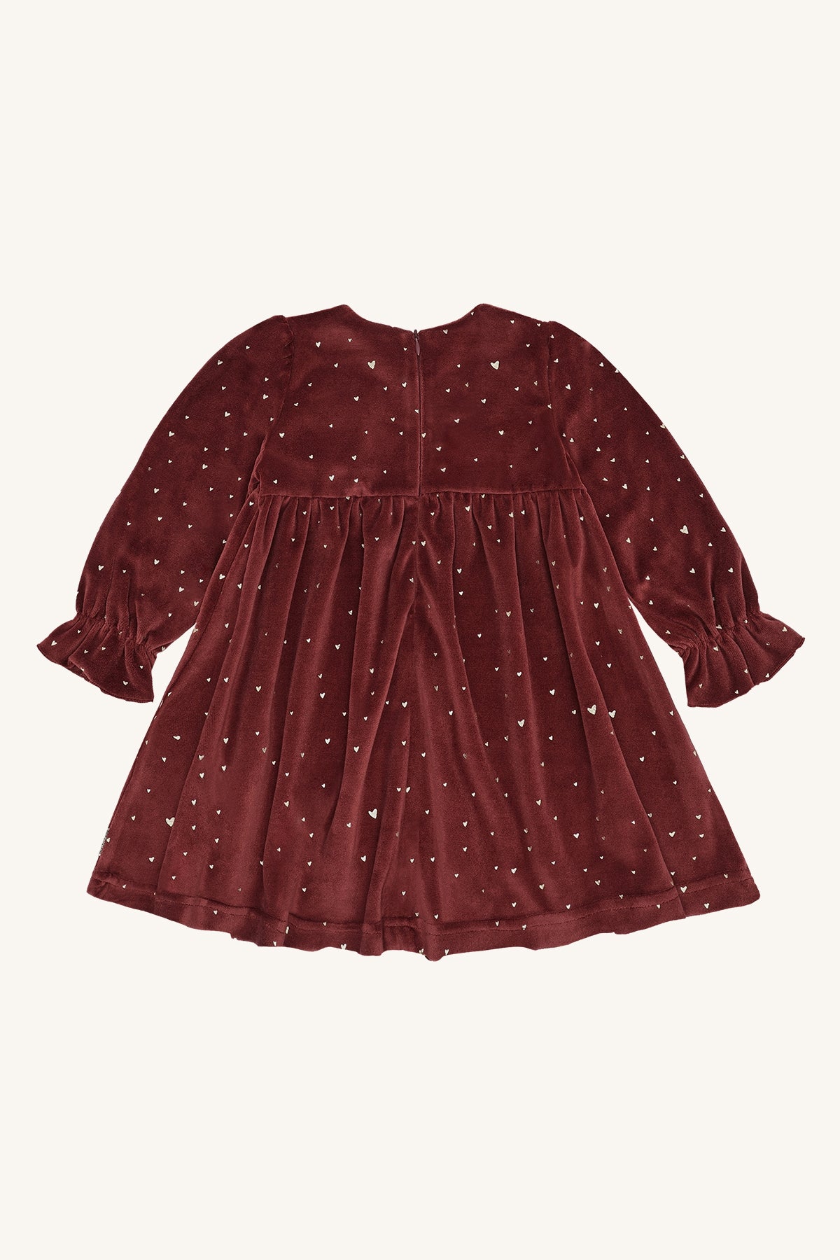 Hust & Claire "Samtkleid" mit Herzchen - New Maroon