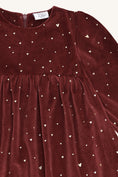 Bild in Galerie-Betrachter laden, Hust & Claire "Samtkleid" mit Herzchen - New Maroon

